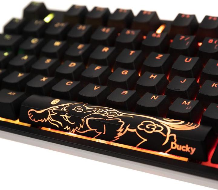 Actual product image Ducky ONE 2 Backlit PBT Gaming Keyboard, MX-Brown, RGB LED (DE, Cable)