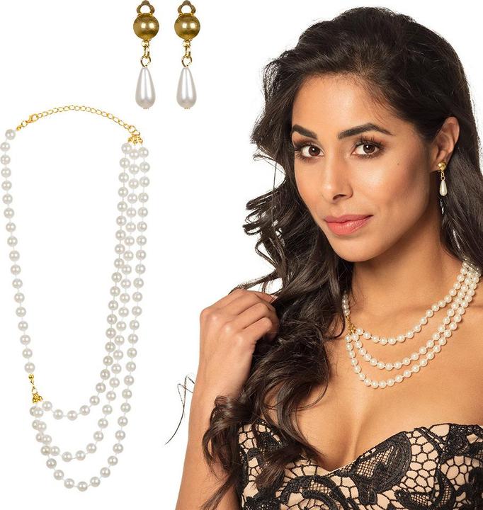 Produktbild Boland 20er Juwelenset Pearl Ohrringe und Halskette