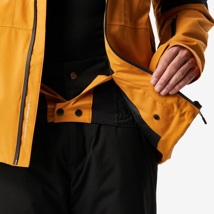 Immagine prodotto Wedze Giacca da sci da uomo impermeabile e resistente - 500 cammello/nero (M)