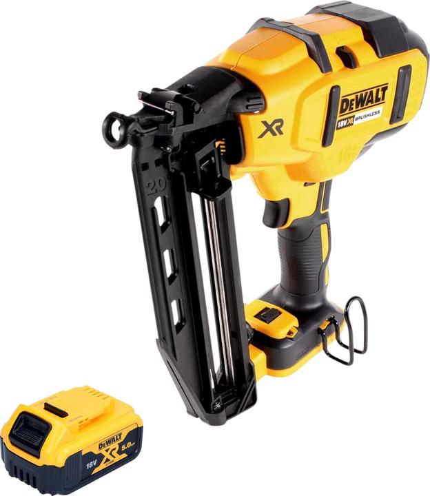 Image du produit DeWalt DCN 660 N Cloueuse sans fil 18V 32 - 63 mm Brushless + 1x batterie 5,0 Ah - sans chargeur