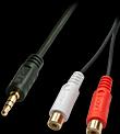 Actual product image Lindy Cinch socket - jack (0.25 m, 3.5mm jack (AUX), Cinch)