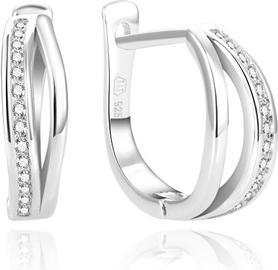 Produktbild Beneto Original silver earrings with zircons AGUC1990 (L)