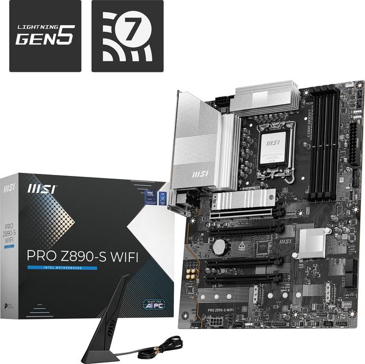 Produktbild MSI PRO Z890-S WIFI (LGA 1851, Intel Z890, ATX)