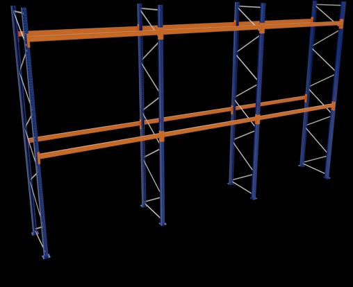 Actual product image Schulte Lagertechnik Pallet rack 3 bays á 2700 mm