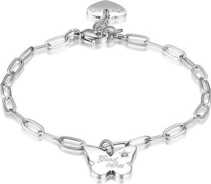 Produktbild Sagapo S'Agapo SBM55 Women's Steel Bracelet with Butterfly Symbol
