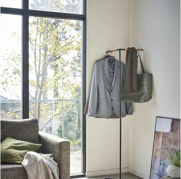 Actual product image Yamazaki CORNER TOWER coat rack
