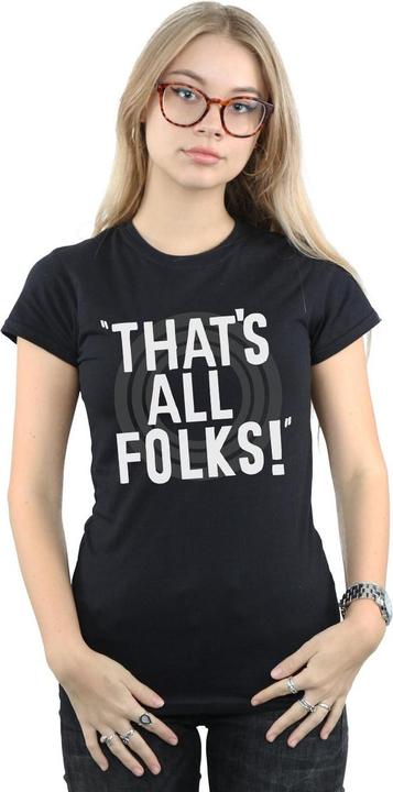 Image du produit Looney Tunes - T-shirt THAT'S ALL FOLKS TEXT - Femme (M)
