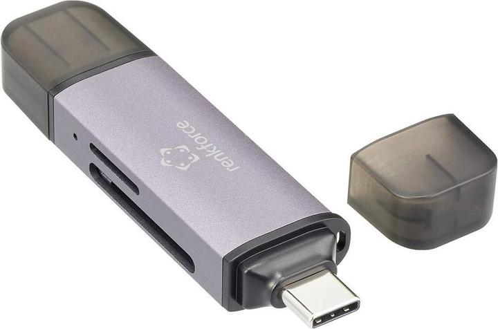 Produktbild Renkforce RF-CR-200 USB-Kartenleser Smartphone/Tablet USB-A (USB 3.1 Gen 1), US (USB, USB 3.1 Gen 1)