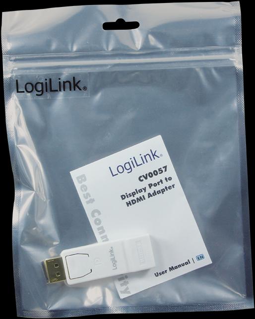 Produktbild LogiLink DisplayPort zu (HDMI, 6.40 cm)