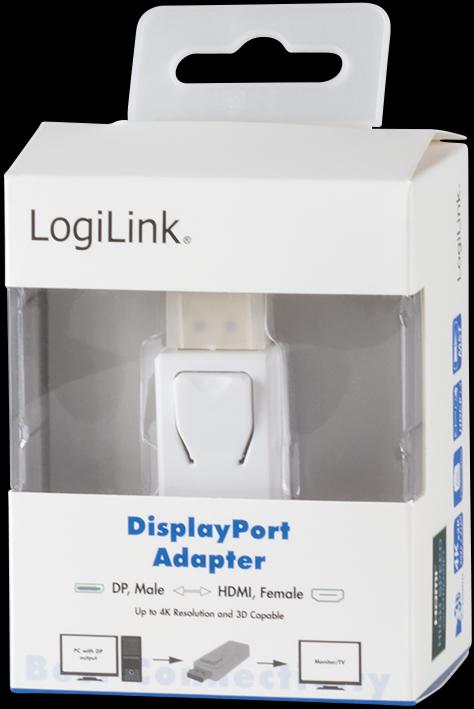 Image du produit LogiLink DisplayPort 1.2 4K vers HDMI (HDMI, 6.20 cm)