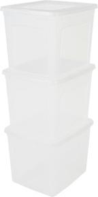 Immagine prodotto Iris Set di 3 scatole da 30 litri con coperchio (30 l)