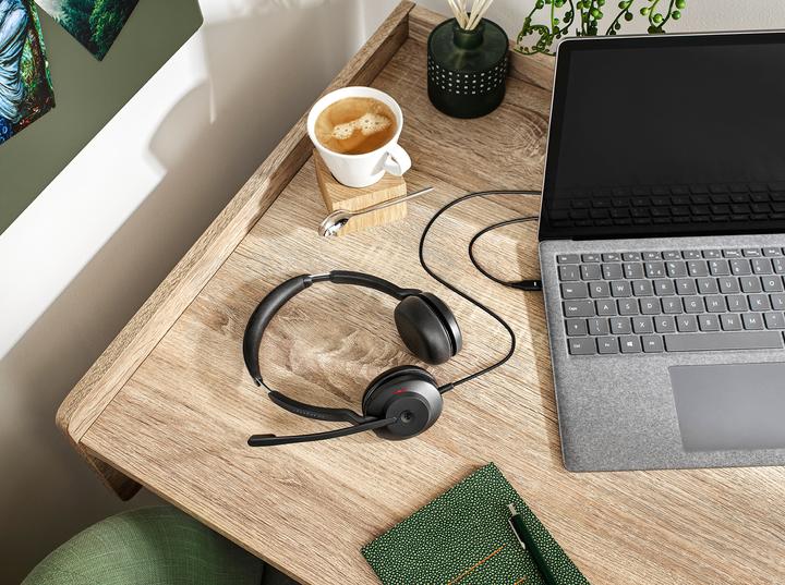Actual product image Jabra Evolve2 30, MS Stereo Headset (Cable, USB-C)