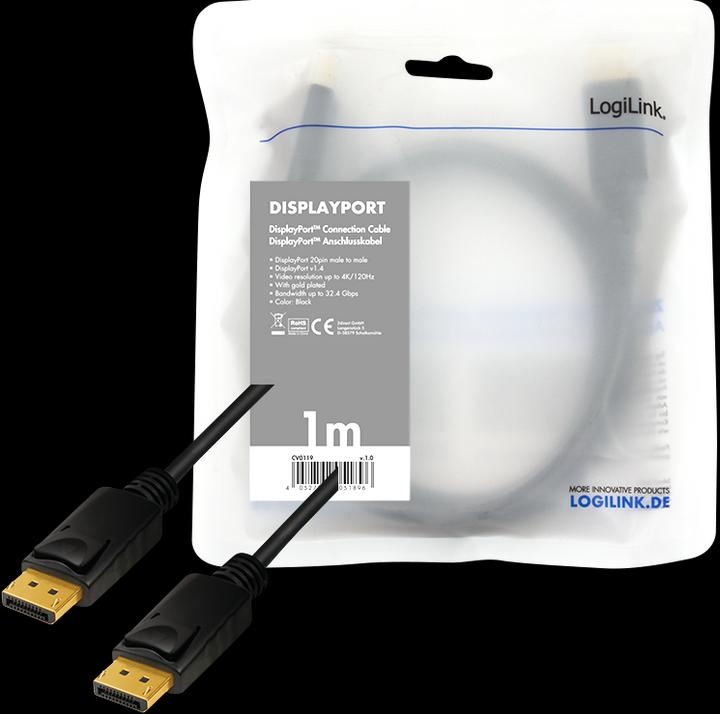 Actual product image LogiLink DisplayPort — DisplayPort (2 m, DisplayPort)