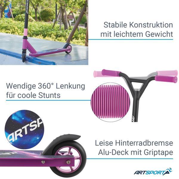 Actual product image Juskys Stunt Scooter Galactic Cruiser