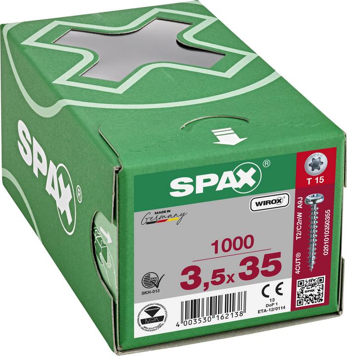Immagine prodotto Spax Viti mordenti per pannelli truciolati (1000 Viti per pezzo)