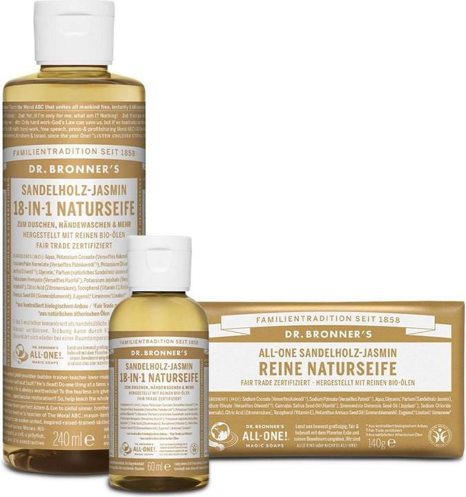 Produktbild Dr. Bronner's Sandelholz Jasmin (Kernseife)