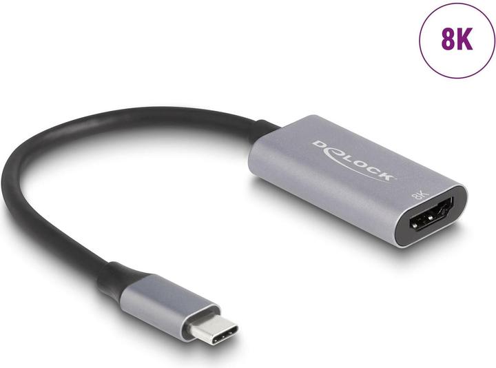 Image du produit Delock Adaptateur USB Type-C vers HDMI (DP Alt Mode) 8K avec HDR (USB-C, 15 cm)