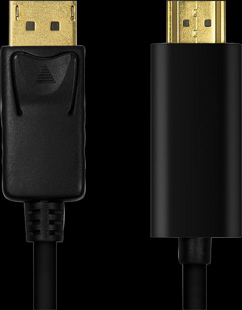 Actual product image LogiLink DisplayPort — HDMI (Typ A) (2 m, DisplayPort)