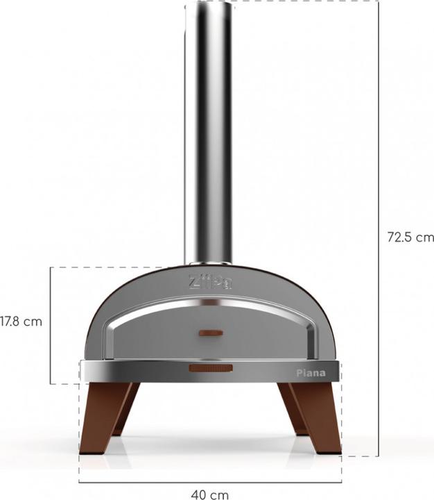 Actual product image Ziipa Terracotta (Pizza oven wood)