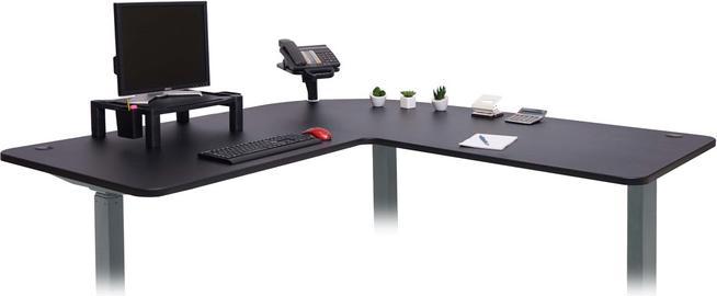 Actual product image Swisshandel24 Tabletop for corner desk, desk top, 90° black