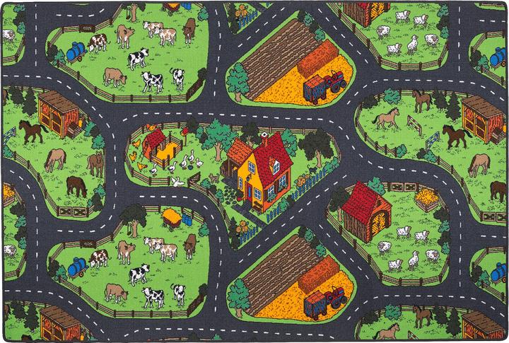 Immagine prodotto Snapstyle I bambini giocano alla fattoria di tappeti (80 x 160 cm)