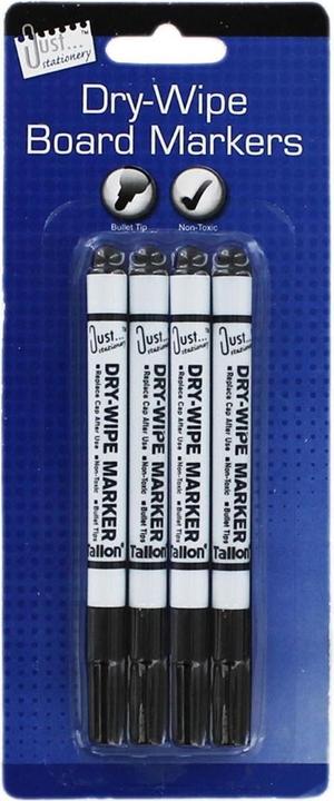 Image du produit Tallon - Marqueur effaçable à sec (Noir/Blanc, 4 x)
