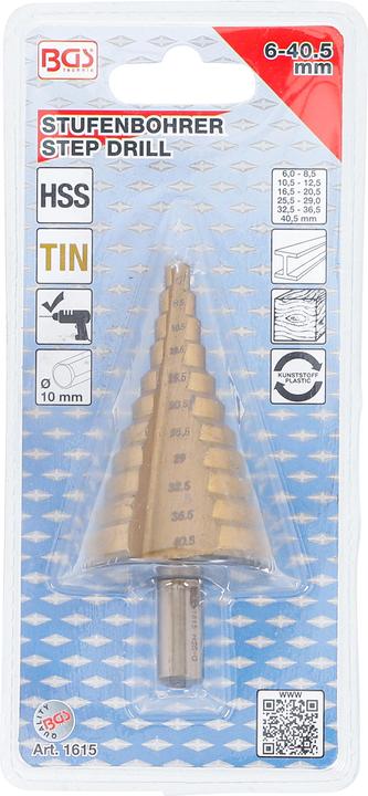 Produktbild BGS Stufenbohrer (6 - 40.5 mm)