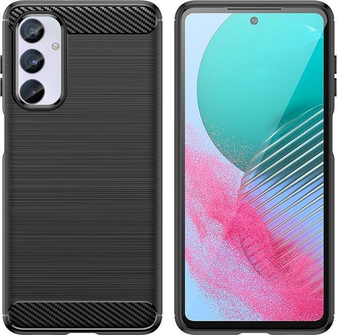 Produktbild Hurtel Flexible carbon pattern case for Samsung Galaxy M54 Carbon Case - black (Samsung Galaxy M54)