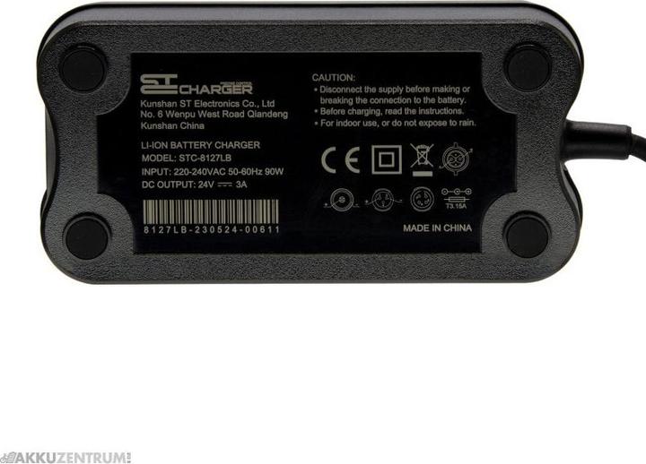 Produktbild ST Chargers E-Bike Ladegerät SideClick Ladegerät 29,0V - XLR (3-polig) (E-Bike Ladegerät)
