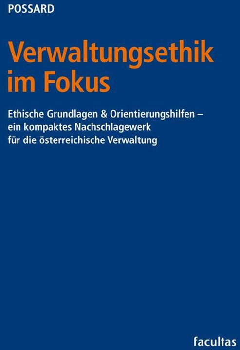 Produktbild Possard:Verwaltungsethik im Fokus