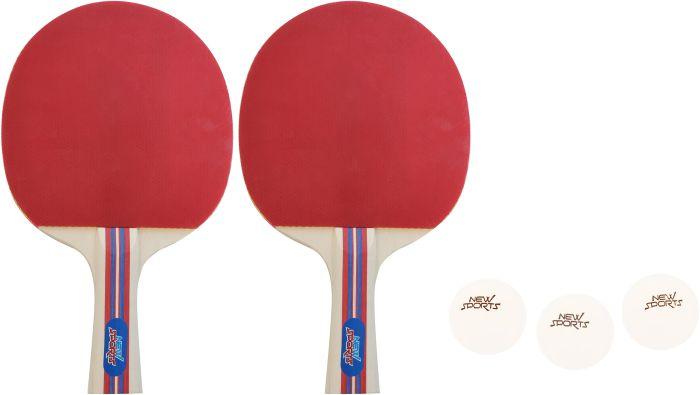 Produktbild New Sports New Sport Tisch Tennis Set, 2 Schläger, 3 Bälle in Tasche