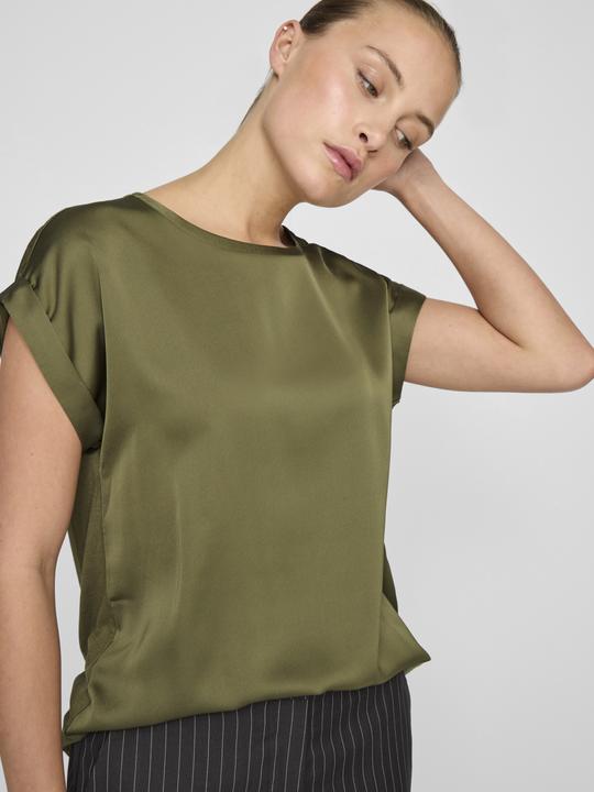 Actual product image Vila Round neckline top with short sleeves (36)