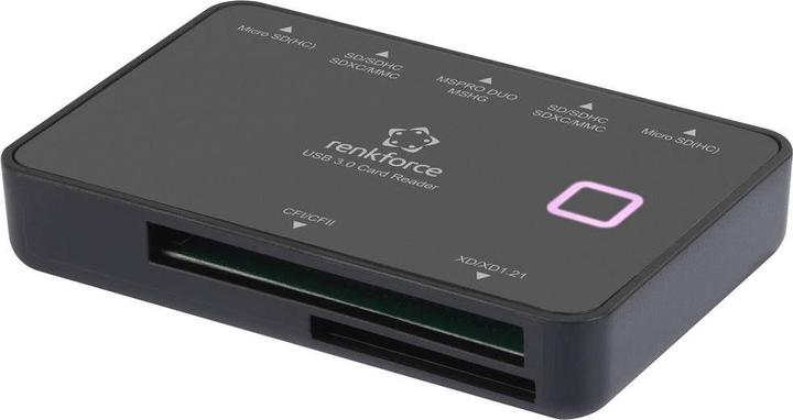 Image du produit Renkforce Lecteur de carte mémoire externe Micro USB 3.2 Gen 1 (USB 3.0) Noir (USB-C 3.2 Gen 1)