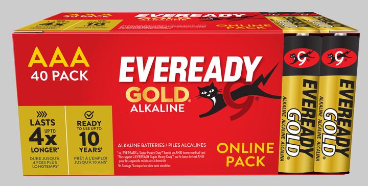 Actual product image Energizer Eveready Gold (40 pcs., AAA)