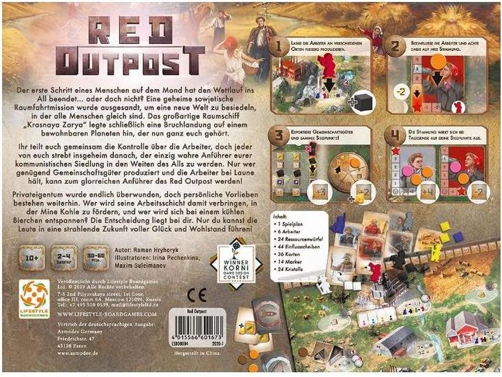 Immagine prodotto Asmodée LSBD0004 - Red Outpost, gioco da tavolo, 2-4 giocatori, da 10 anni (edizione DE) (Tedesco)