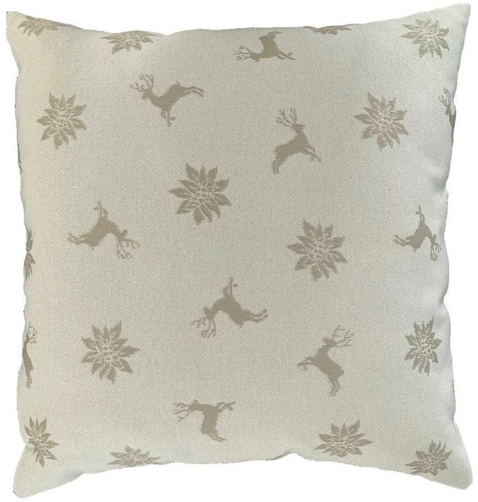 Produktbild Hubatka Kissenbezug Hirsch 43 x 43 cm, Beige (43 x 43 cm)