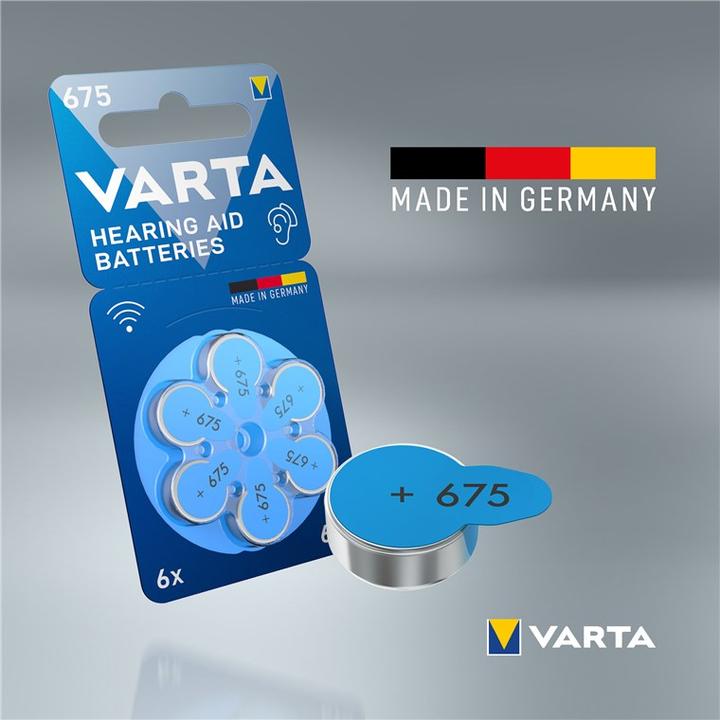 Image du produit Varta Pile auditive 675 6 pièces (6 pcs, 675, 640 mAh)