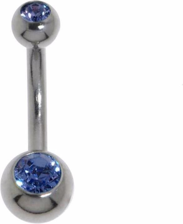 Produktbild Bijouteria Bauchpiercing (Chirurgenstahl 316L, Kristall)