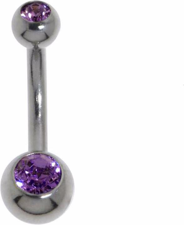 Produktbild Bijouteria Bauchpiercing (Chirurgenstahl 316L, Kristall)