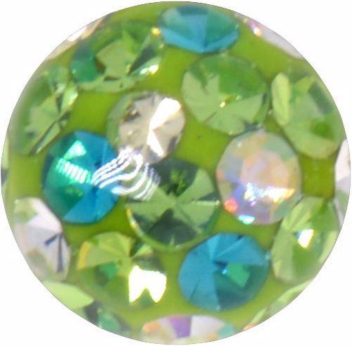 Produktbild Bijouteria Piercingverschluss (Chirurgenstahl 316L, Epoxiharz, Kristall)