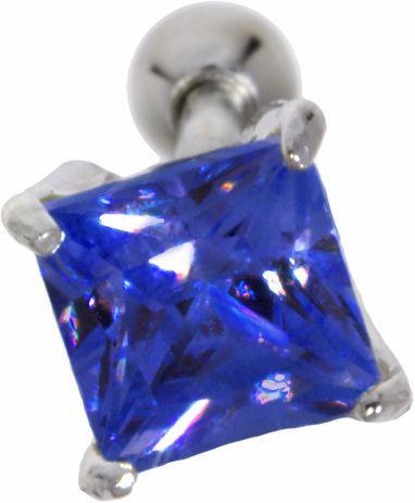 Produktbild Bijouteria Ohrpiercing (Chirurgenstahl 316L, Messing mit Silberbeschichtung, Zirkonia)