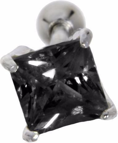 Bijouteria Ohrpiercing (Chirurgenstahl 316L, Messing mit Silberbeschichtung, Zirkonia)