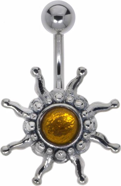 Produktbild Bijouteria Bauchpiercing (Schmuckstein, Silber 925, Chirurgenstahl 316L)