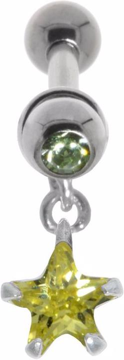 Produktbild Bijouteria Ohrpiercing (Zirkonia, Chirurgenstahl 316L, Kristall, Messing mit Silberbeschichtung)