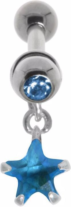 Produktbild Bijouteria Ohrpiercing (Chirurgenstahl 316L, Kristall, Messing mit Silberbeschichtung, Zirkonia)