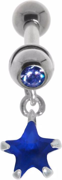 Immagine prodotto Bijouteria Piercing orecchio (Ottone con placcatura in argento, Zirconia, Acciaio chirurgico 316L, Vetro (di orologio))