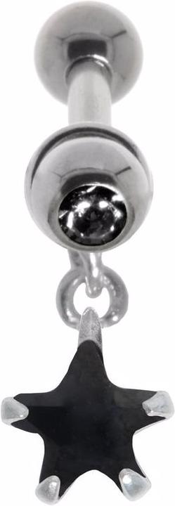 Bijouteria Ohrpiercing (Kristall, Messing mit Silberbeschichtung, Zirkonia, Chirurgenstahl 316L)