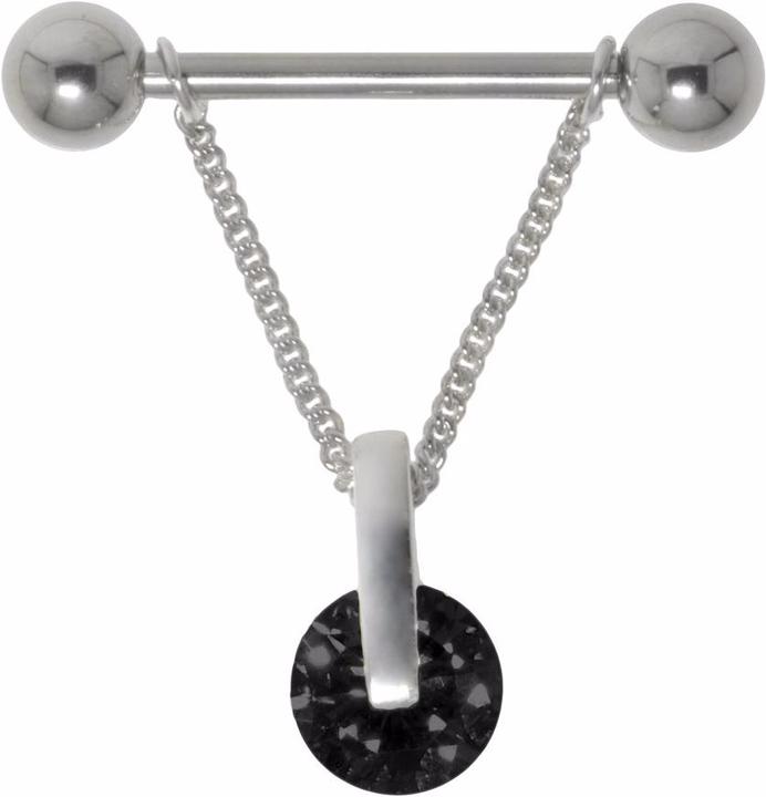Image du produit Bijouteria Piercing poitrine (Acier chirurgical 316L, Argent 925, Zircone)