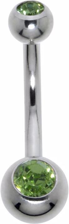 Bijouteria Bauchpiercing (Chirurgenstahl 316L, Kristall)