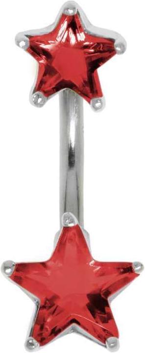 Actual product image Bijouteria Bellypiercing (Surgical steel 316L, Crystal, Silver 925)